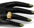 Bague Tank en or 18 carats, poinçon tête