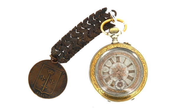 Thème Jeanne d'Arc - Montre gousset à dé