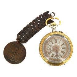 Thème Jeanne d'Arc - Montre gousset à dé