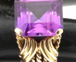 Importante bague en or jaune 18 carats, 