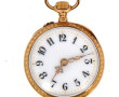 Montre de col ancienne en or jaune 18 ca