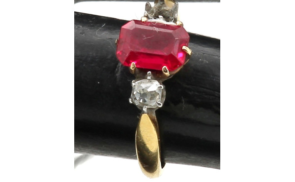 Bague ancienne en or jaune 18 carats, se