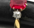 Bague ancienne en or jaune 18 carats, se