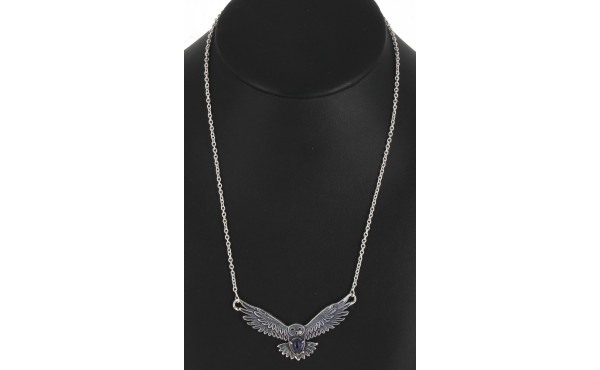Collier "chouette" en argent 925ème et l