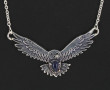 Collier "chouette" en argent 925ème et l