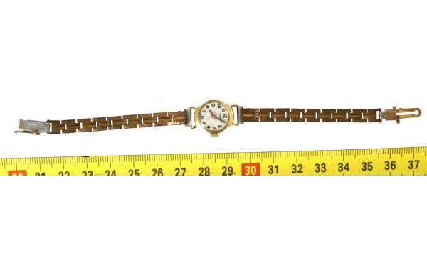 Petit boîtier de montre en or 18 carats,