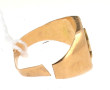 Chevalière en or jaune 18 carats, poinço