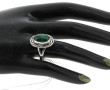 Bague en argent 925ème sertie d'une mala