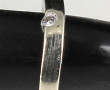 Bague solitaire diamant en or gris 9 car