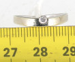 Bague solitaire diamant en or gris 9 car