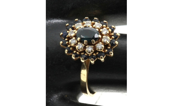Bague en or jaune 18 carats sertie d'un 