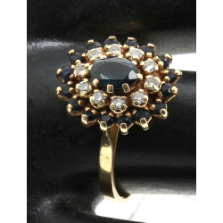Bague en or jaune 18 carats sertie d'un 