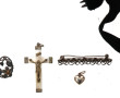 Lot de petits bijoux anciens : pendentif