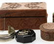 Bracelet jonc ouvert en métal argenté, p
