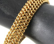 Bracelet en plaqué or, avec chaînette de