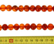 Collier en perles d'ambre, fermoir à vis