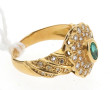 Bague en or jaune 18 carats, poinçon têt