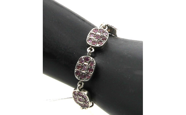Bracelet ligne en argent 925ème et petit
