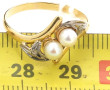 Bague en or jaune 18 carats, poinçon têt
