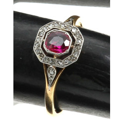 Bague ancienne en or jaune 18 carats, se