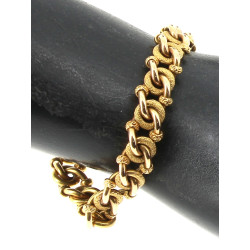 Bracelet en or jaune 18 carats, poinçon 