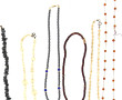 Lot de bijoux fantaisie : 9 colliers (do