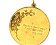 Médaille en vermeil poinçon crabe, avec 