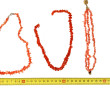 Collier en brins de corail, fermoir méta
