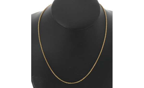 Chaîne en or jaune 18 carats, poinçon tê