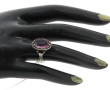 Deux bagues en argent serties de strass 