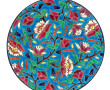 LONGWY - Assiette à décor en émaux de fl