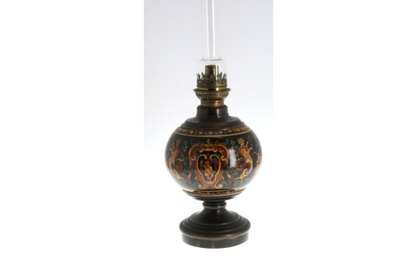 GIEN - Lampe à pétrole ancienne, corps e