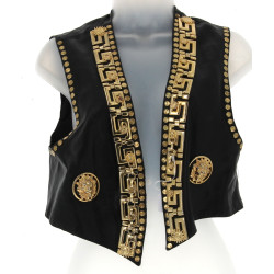 SING-SING - Gilet sans manche en cuir no