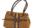 LANCASTER - Sac de dame taupe à bandouli