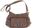 LANCASTER - Sac de dame taupe à bandouli