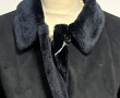 Veste 3/4 femme noire style mouton retou