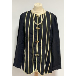 Veste femme de soirée, couleur noir, ray