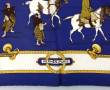 HERMES Paris - Carré en soie vintage "Eq