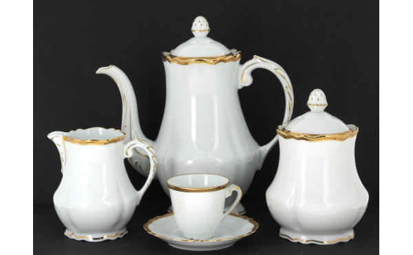 LIMOGES - Service à café en porcelaine b