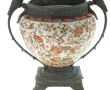 Vase décoratif en céramique à décor flor