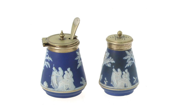 WEDGWOOD - Saleron et moutardier en bisc