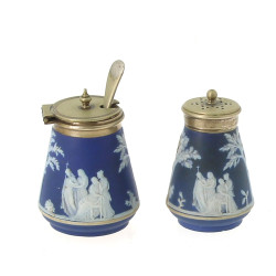 WEDGWOOD - Saleron et moutardier en bisc