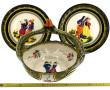 HENRIOT Quimper - Paire d'assiettes en r