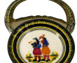 HENRIOT Quimper - Paire d'assiettes en r