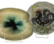 YOUEN - Assiette en faïence polychrome à