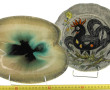 YOUEN - Assiette en faïence polychrome à