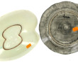 YOUEN - Assiette en faïence polychrome à