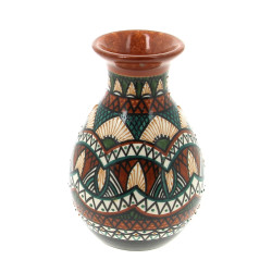 HB QUIMPER - Vase perlé dans les tons br