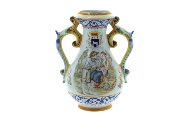 Henriot QUIMPER France - Vase à anses en
