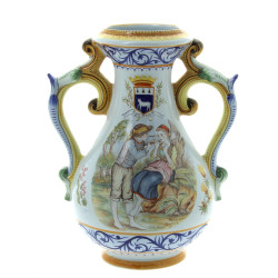 Henriot QUIMPER France - Vase à anses en